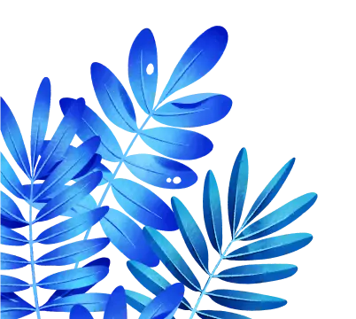 Left plant decoration